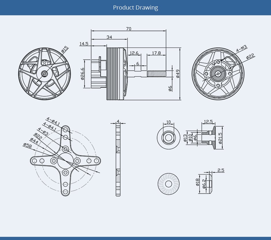 T-Motor AM480 3D Fixed-Wing Motor