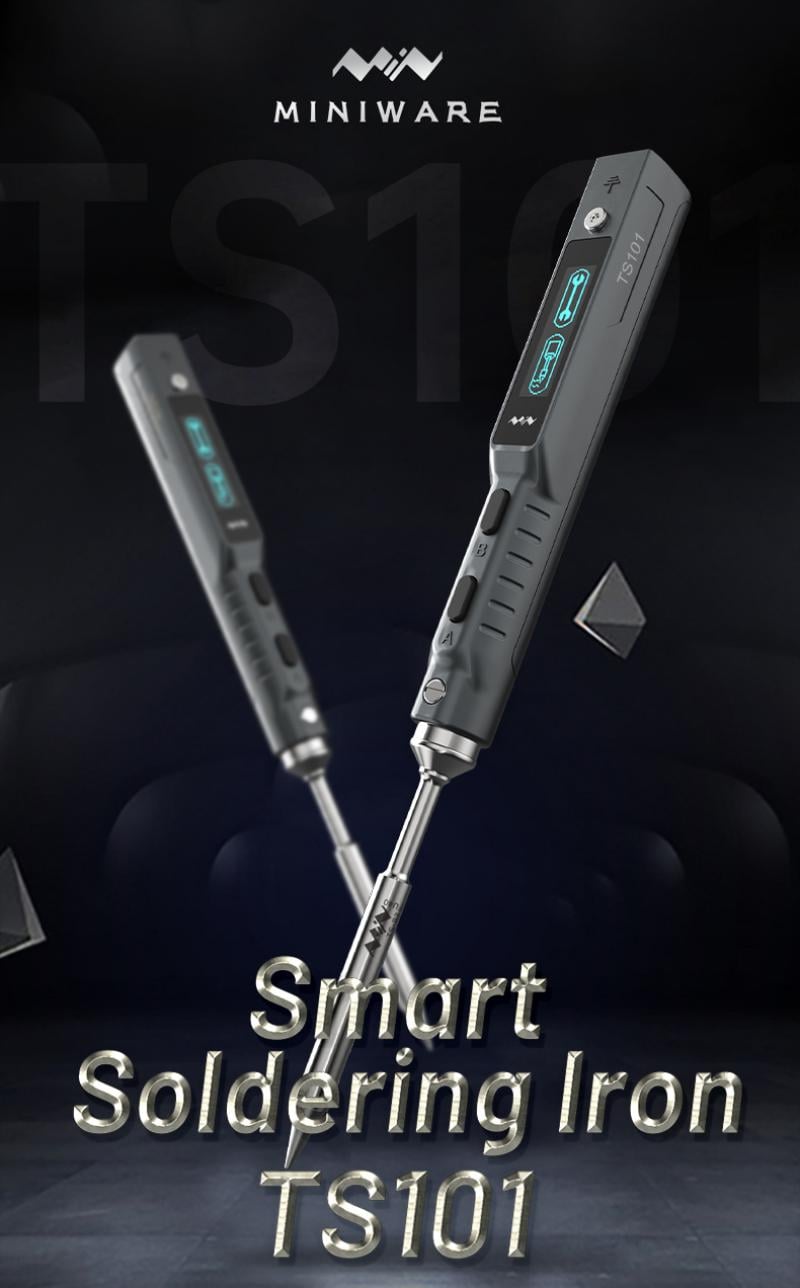 TS101 Soldering Iron (B2 Tip, Gray)