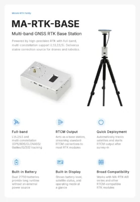 MicoAir MA-RTK-AIR-F9P GNSS Module with Compass