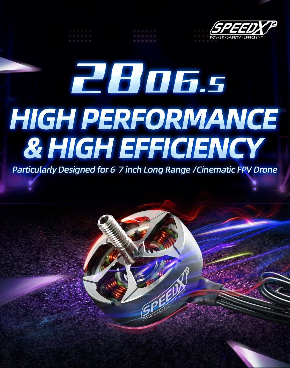 GEPRC SpeedX2 2806.5 Motor – 1350KV/1760KV