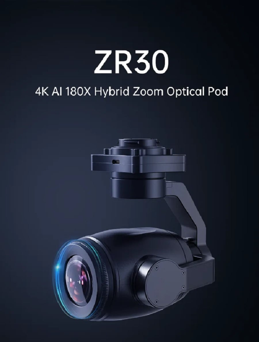 SIYI ZR30 4K 30x Optical Zoom 3-Axis Gimbal Camera