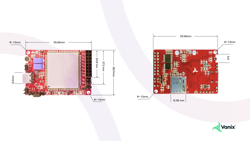 Vanix Tracx-1b Quectel EC200U-CN 4G GPS Module