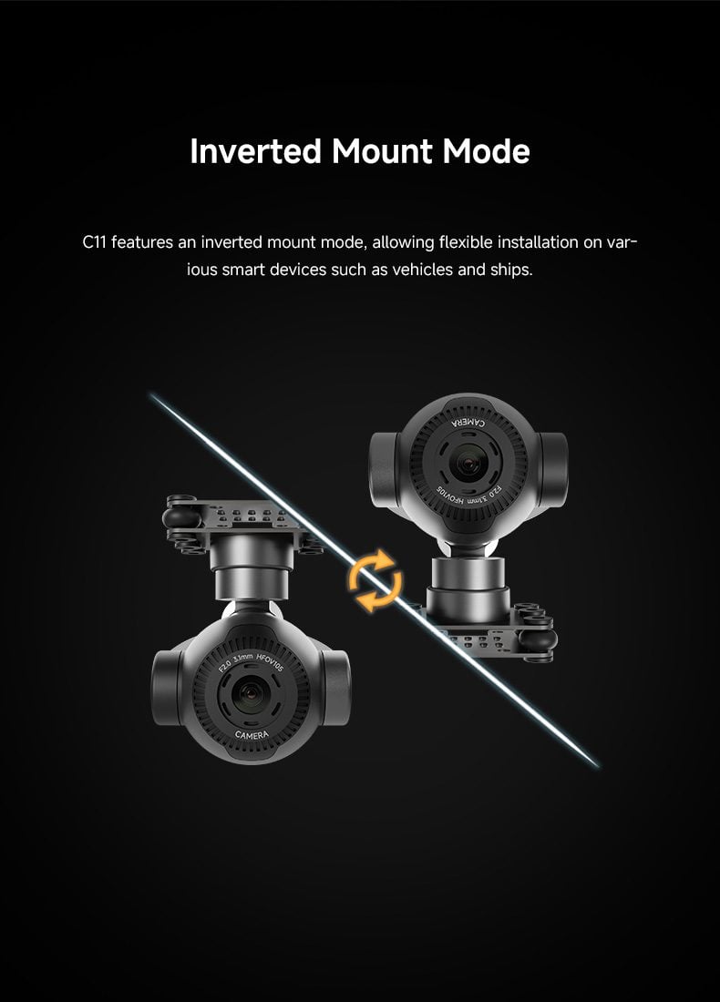 Skydroid C11 4K 30x Digital Zoom 3-Axis Gimbal Camera