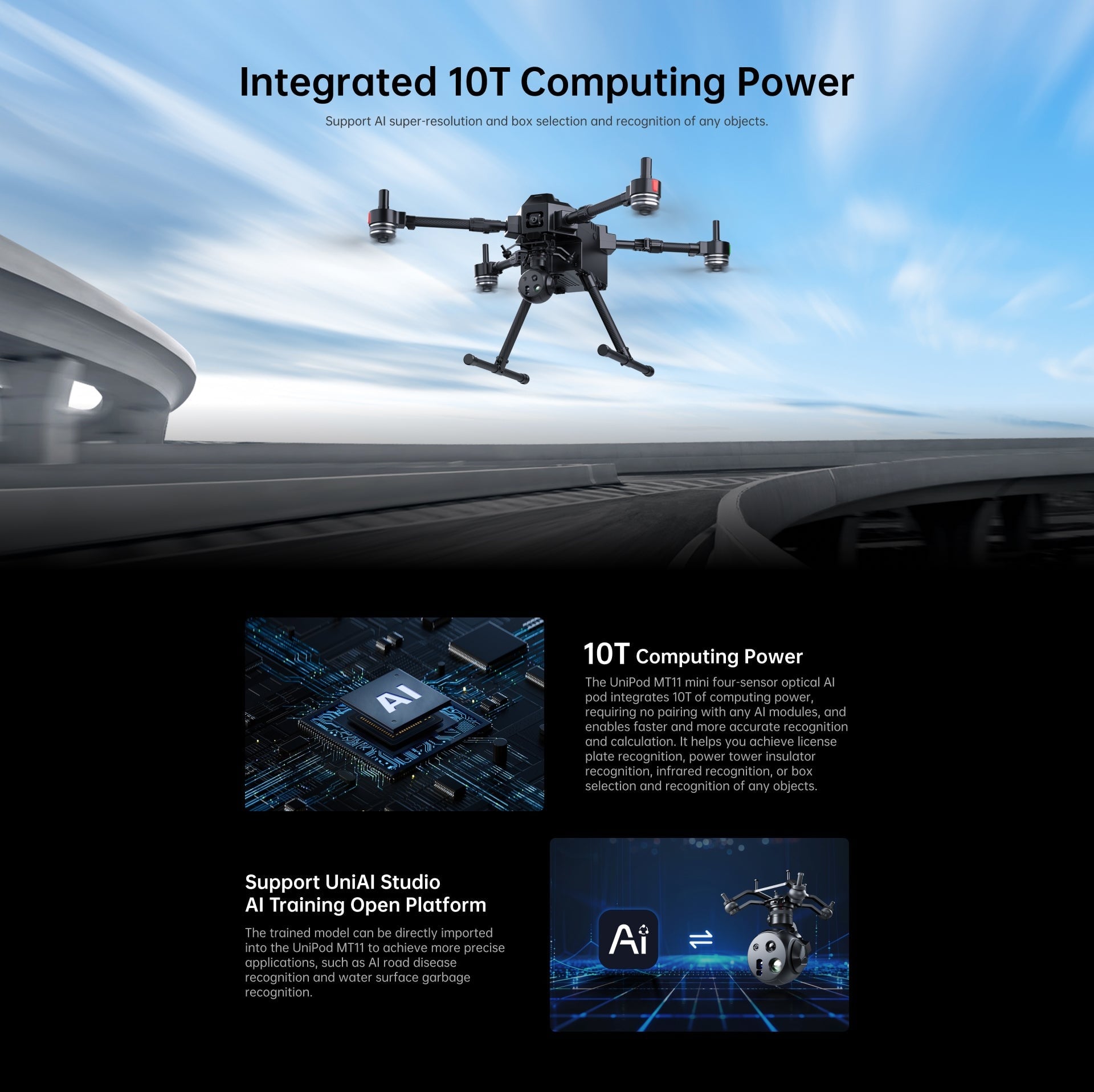 Reebot UniPod MT11 Four-Sensor AI Gimbal Camera Pod