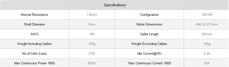 T-Motor U Power U5 400KV Waterproof Brushless Motor