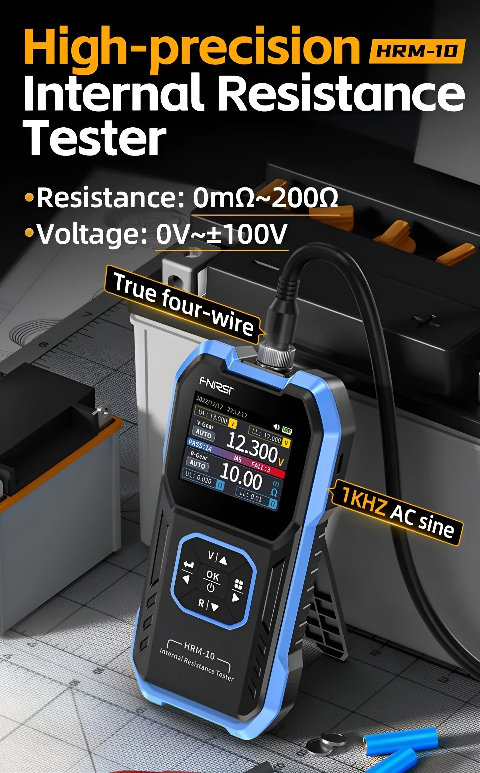 FNIRSI HRM-10 Battery Voltage Internal Resistance Tester