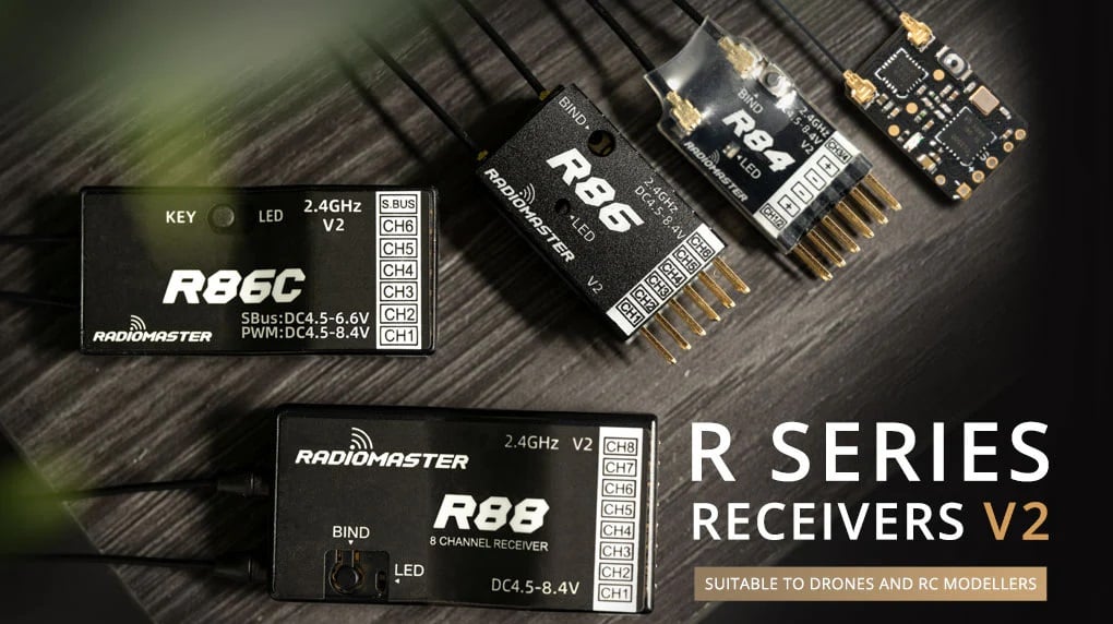 RadioMaster R81 V2 8-Channel 2.4GHz SBUS Nano Receiver