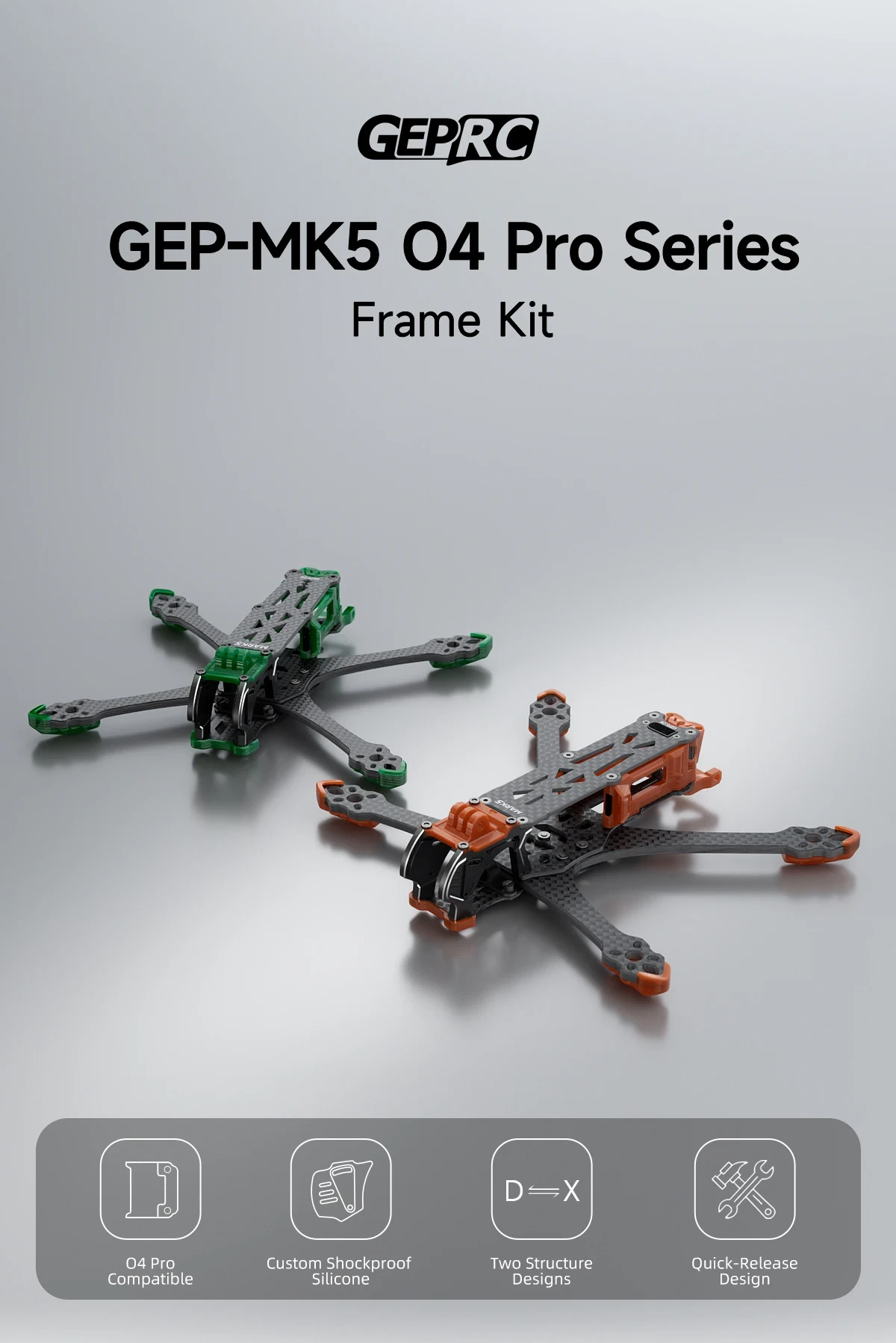 GEPRC GEP-MK5 O4 Pro Wide X / DC Frame