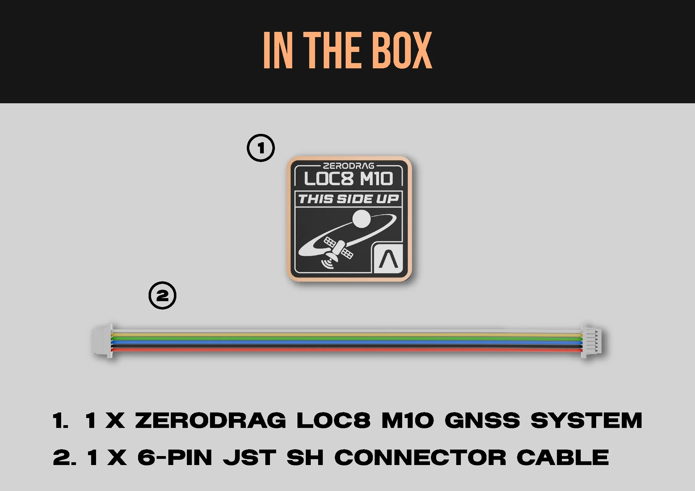 Zerodrag LOC8-M10 GPS Module with Compass