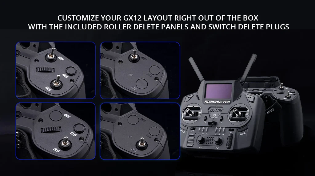 RadioMaster GX12 Dual-Band Gemini-X Radio Controller (ELRS, M2)