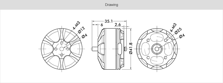 T-Motor MN3508 KV380 Heavy-Lift Motor