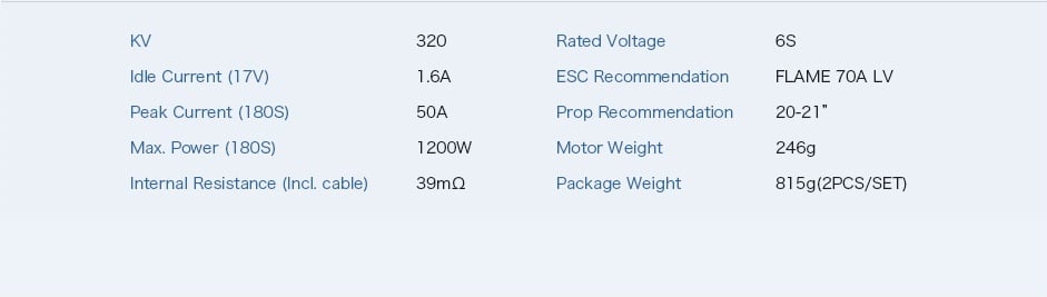 T-Motor Navigator MN601-S Waterproof Motor 170KV/320KV (2PCS/Set)