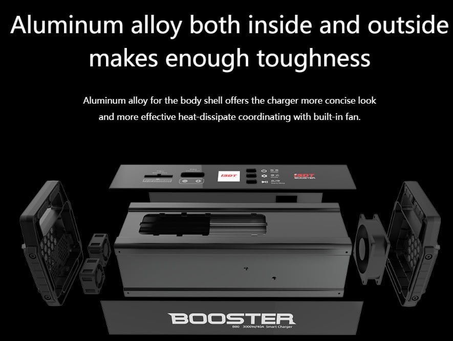 ISDT B80 Booster AC 3000W 40A Smart Balance Charger