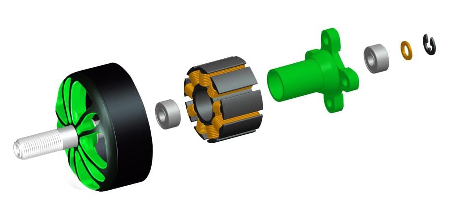 CAELUS FA2207.5 1900KV 2-6S Motor