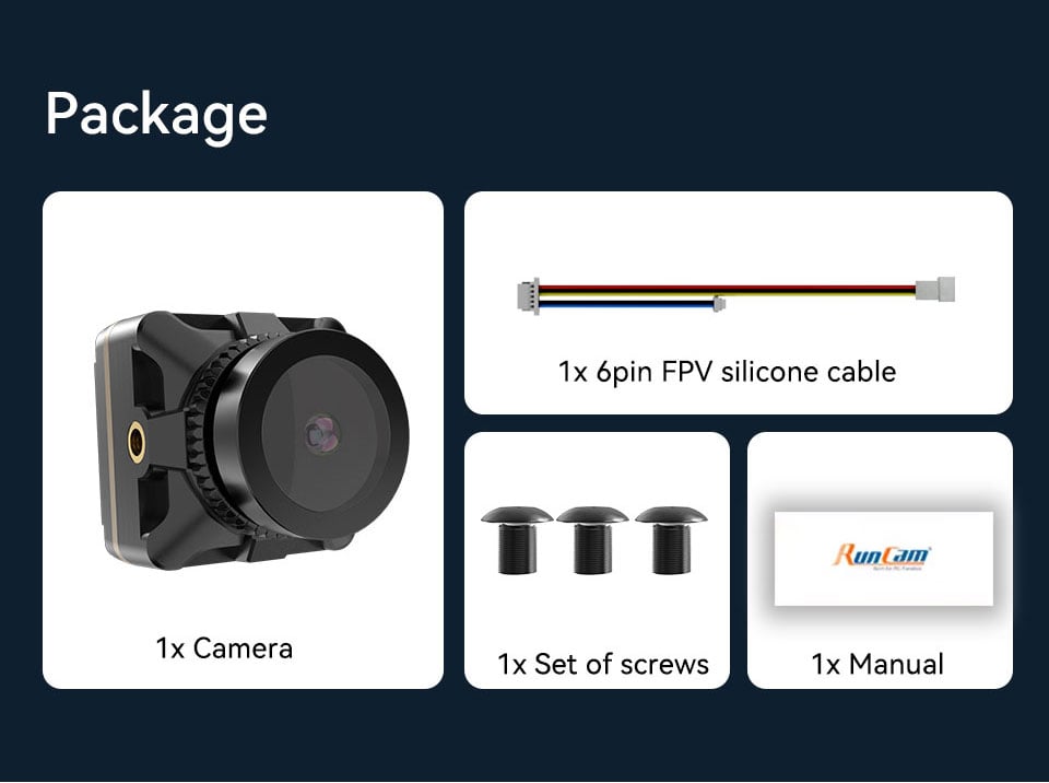 RunCam Robin 3 1200TVL Analog FPV Camera