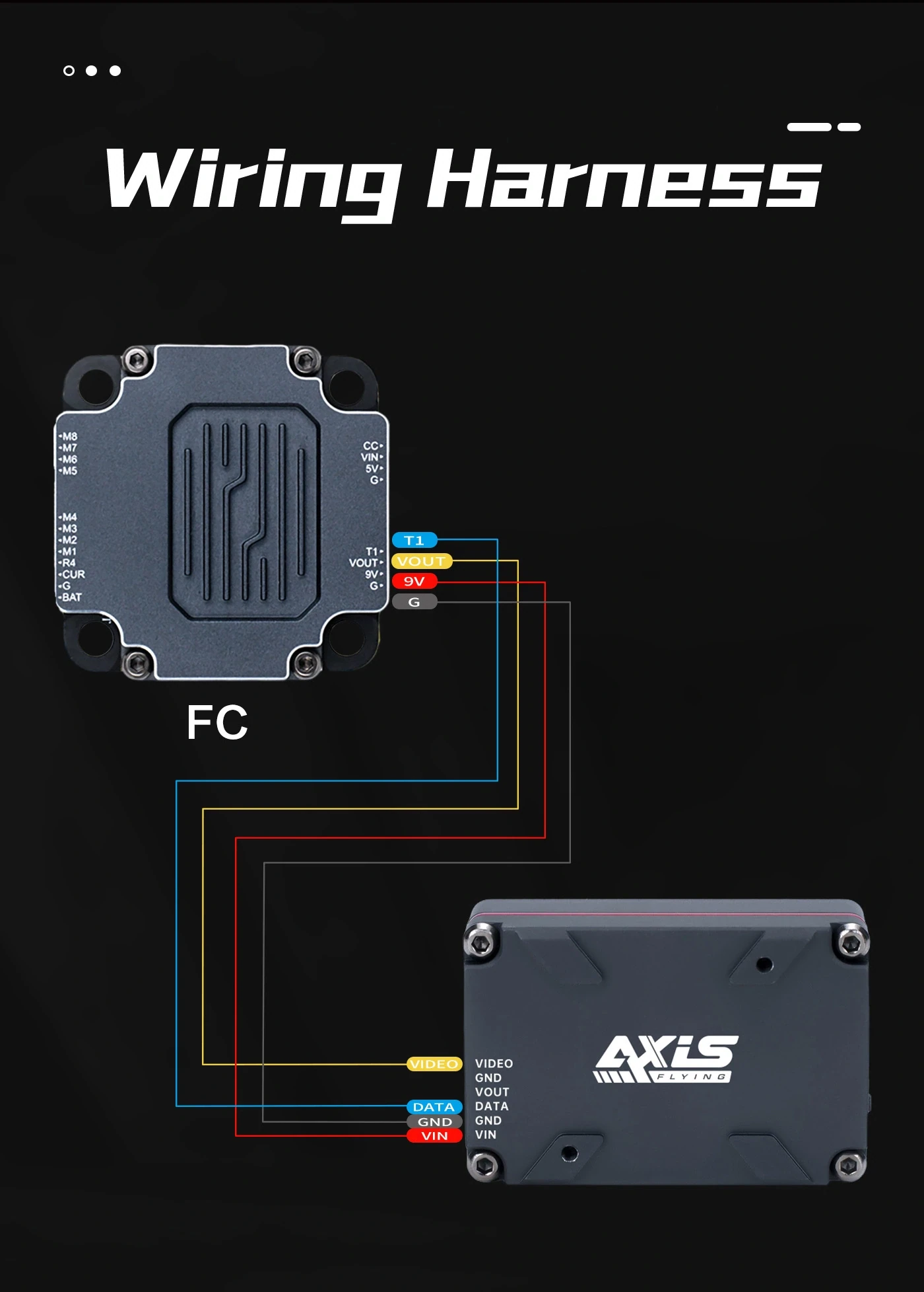 Axisflying ROCK 5.8GHz 3W Analog VTX with Mic