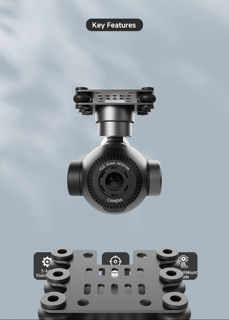 Skydroid C11 4K 30x Digital Zoom 3-Axis Gimbal Camera