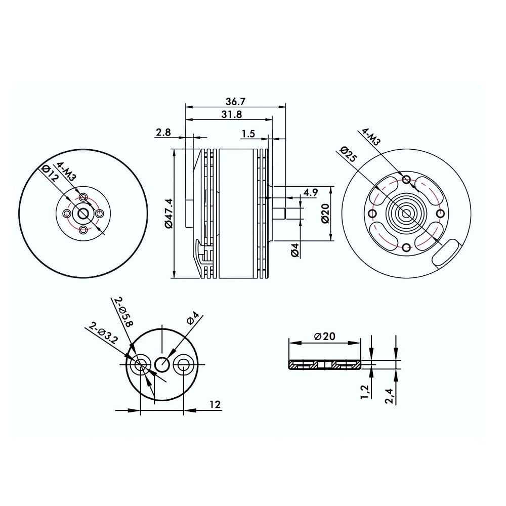 T-Motor Navigator MN4110 6S Brushless Motor