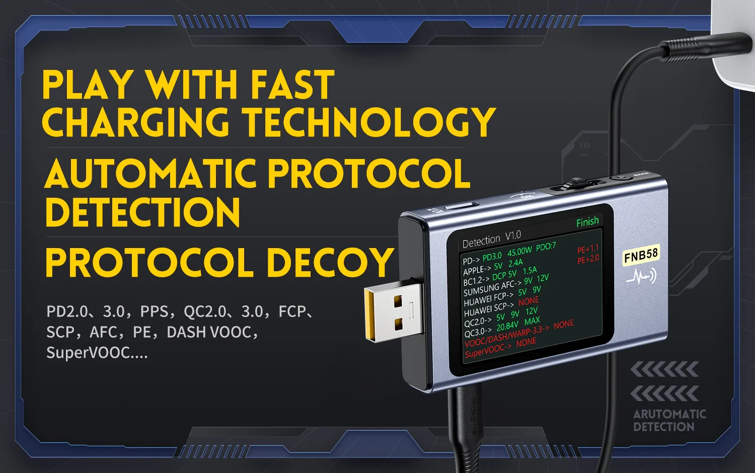 FNIRSI FNB58 USB Fast Charge Tester