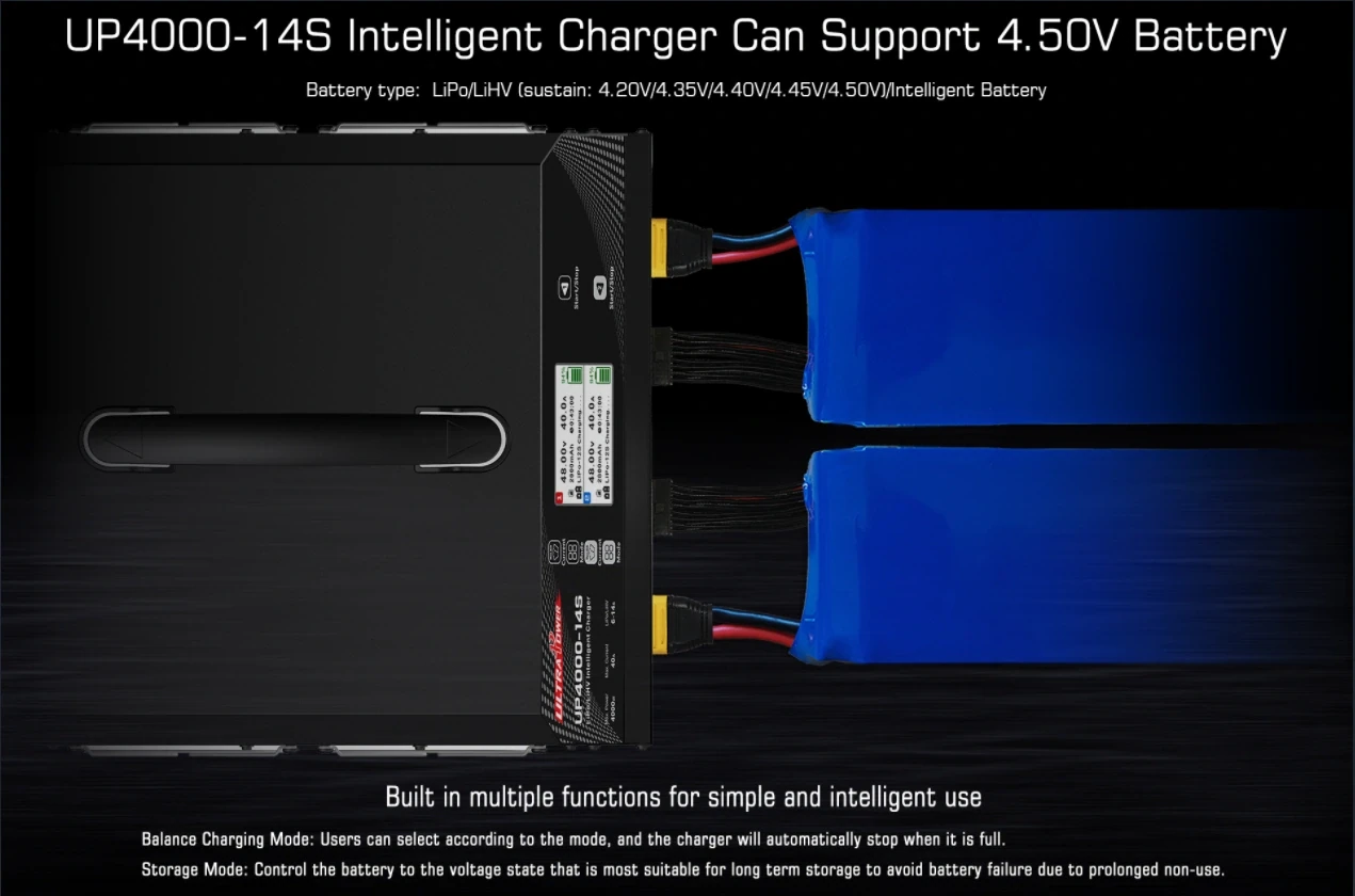 Ultra Power UP4000-14S 2x2000W 40A Dual-Channel 6-14S LiPo/LiHV Charger