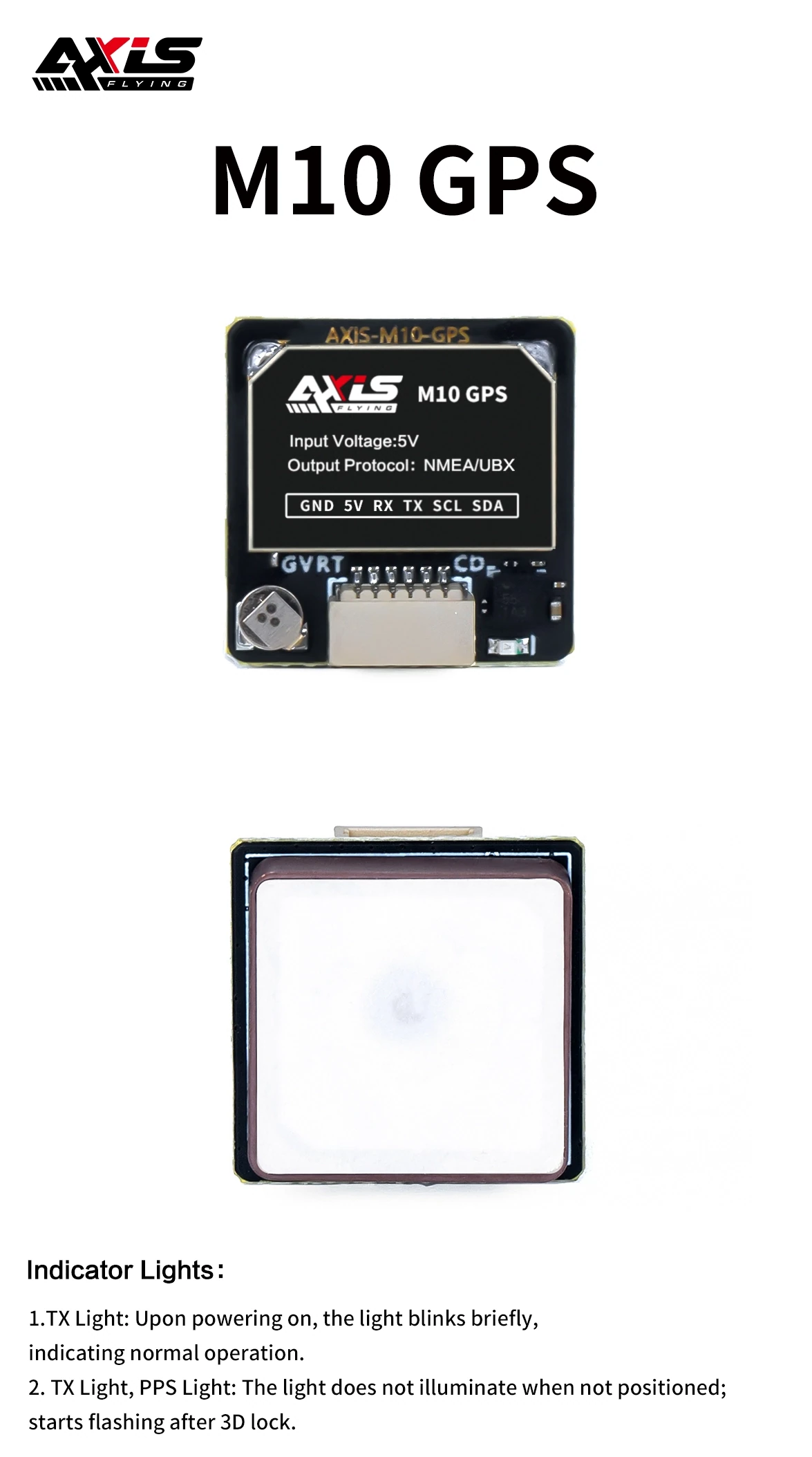 Axisflying M10 GPS Module with Compass
