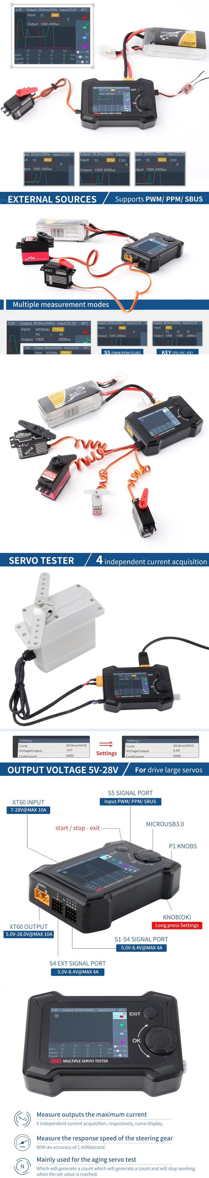 ToolkitRC ST8 Multi-Servo Tester