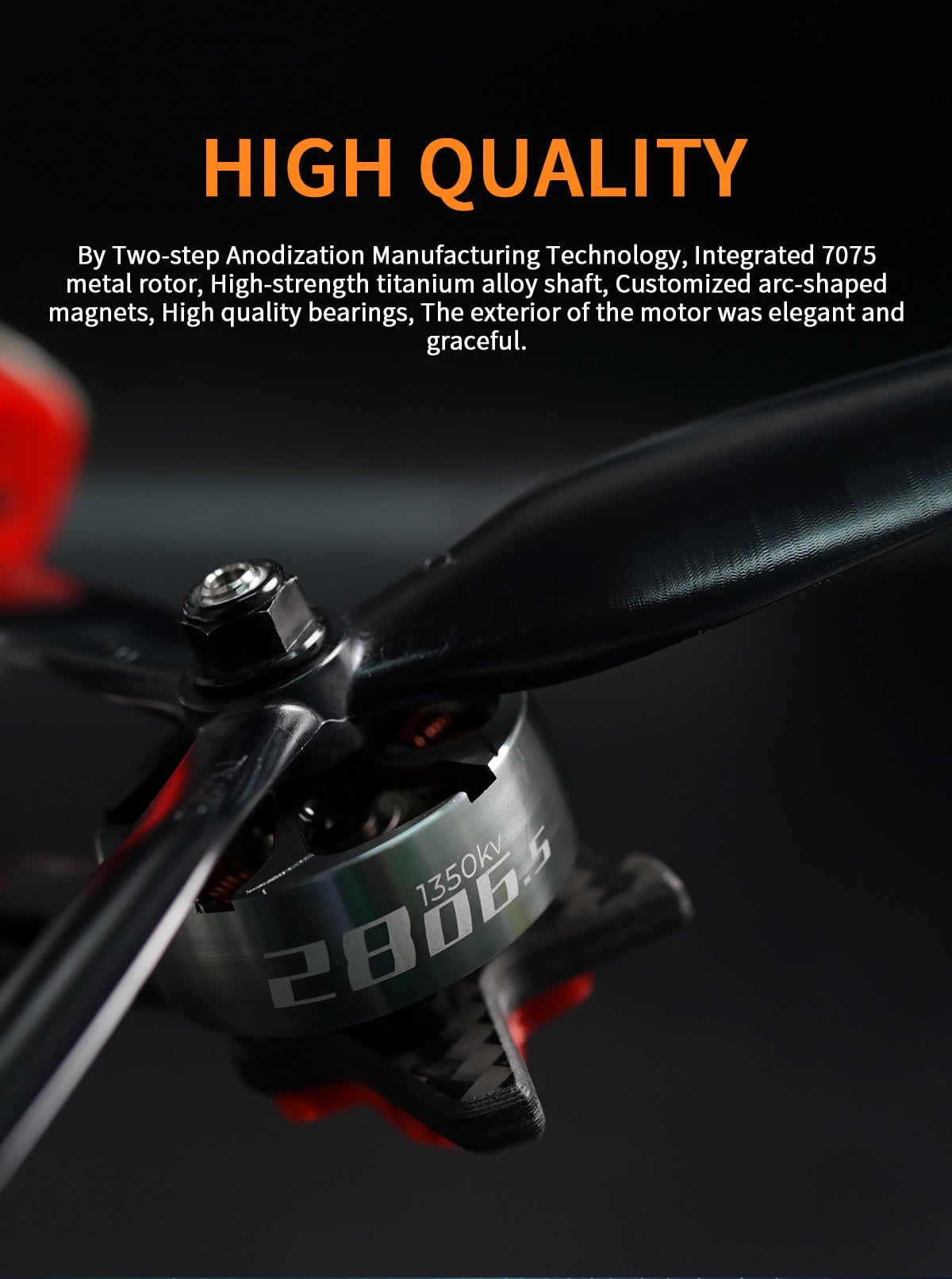 GEPRC SpeedX2 2806.5 Motor – 1350KV/1760KV