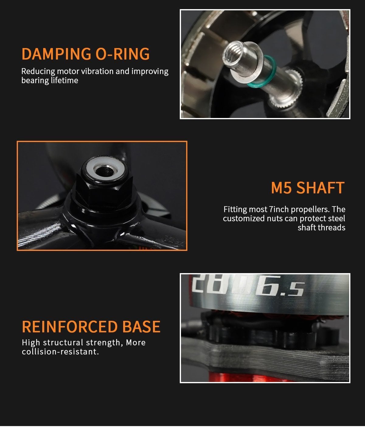 GEPRC SpeedX2 2806.5 Motor – 1350KV/1760KV