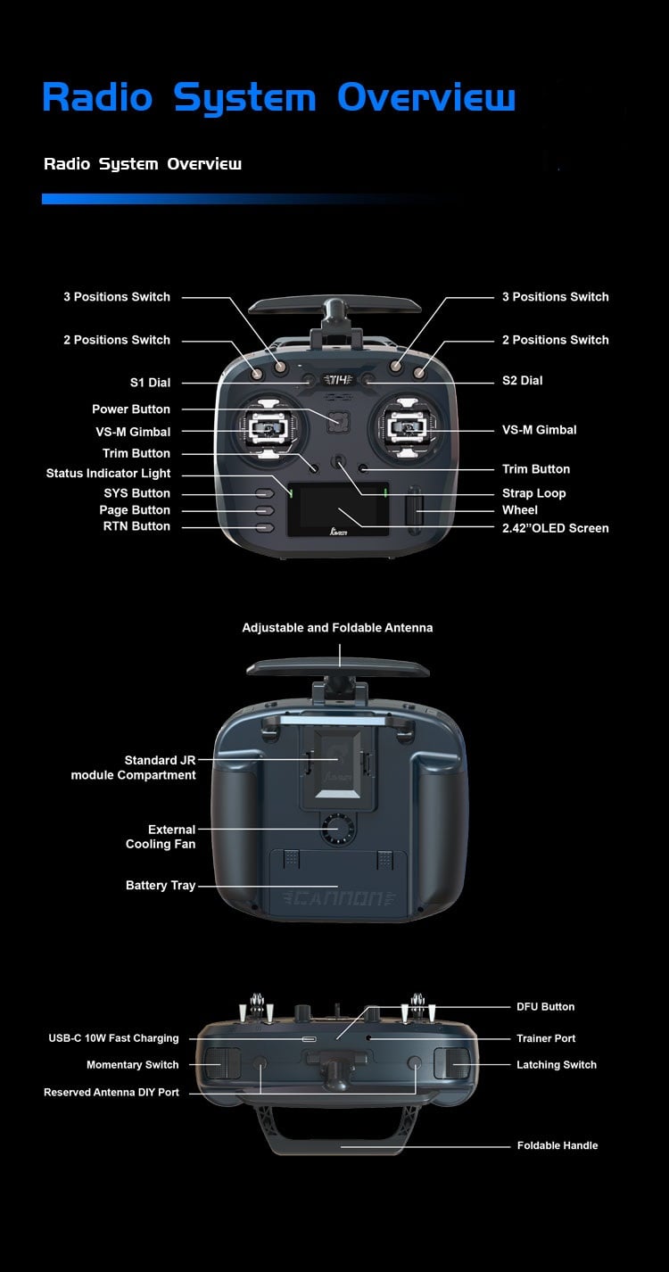 Jumper T14 ELRS 2.4GHz Radio Controller