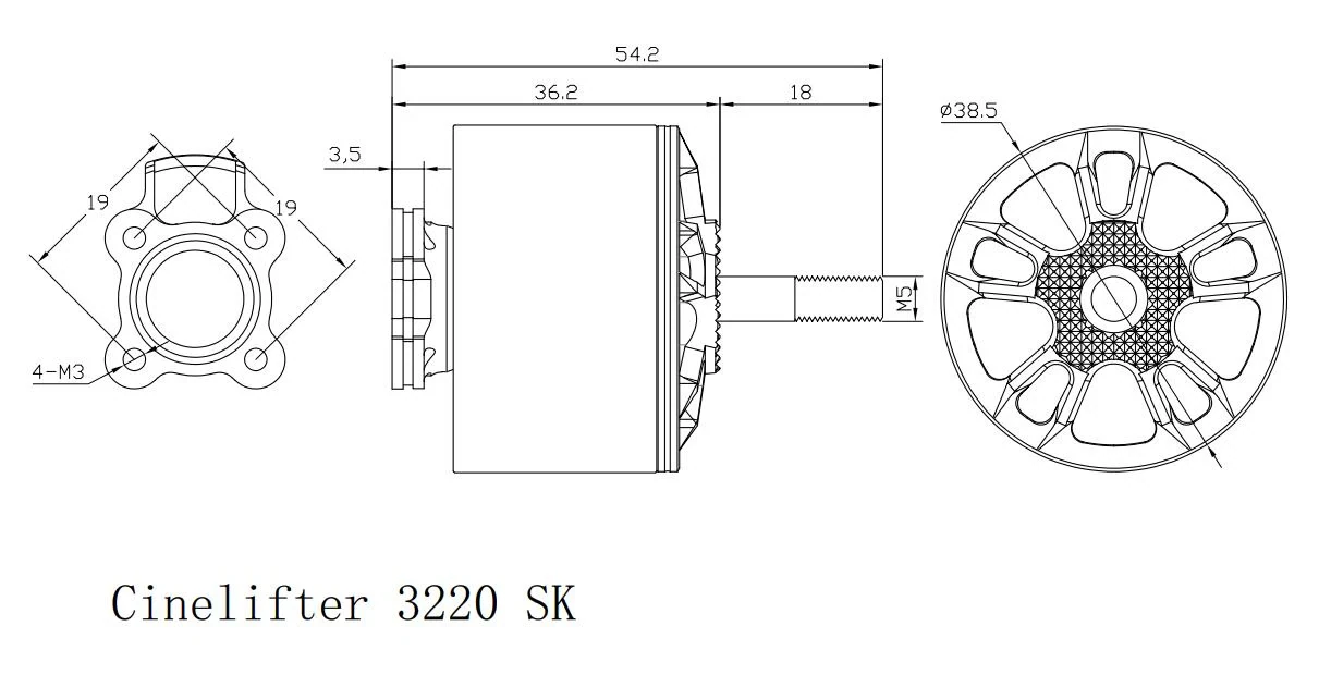 XNOVA Cinelifter 3220 700KV Motor
