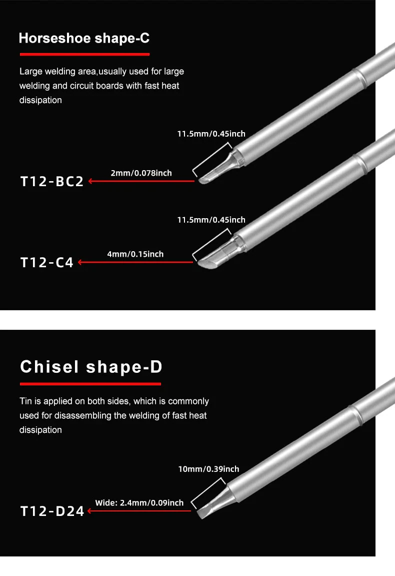 SEQURE T12 Soldering Iron Tip