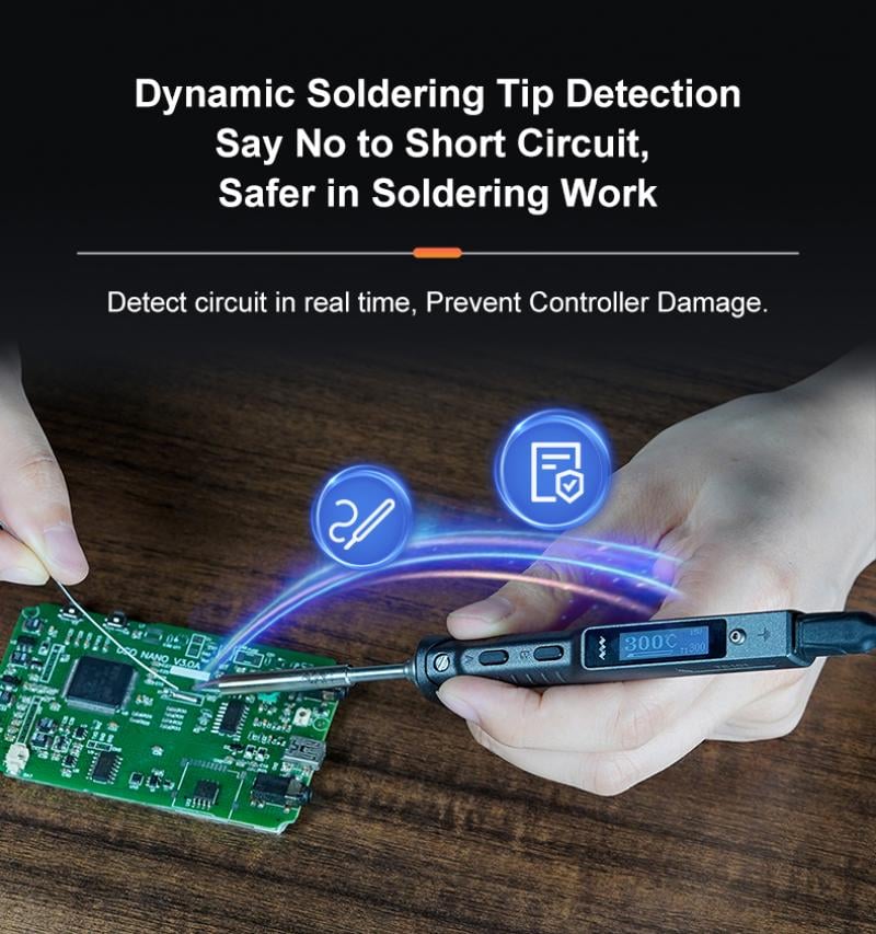 TS101 Soldering Iron (B2 Tip, Gray)