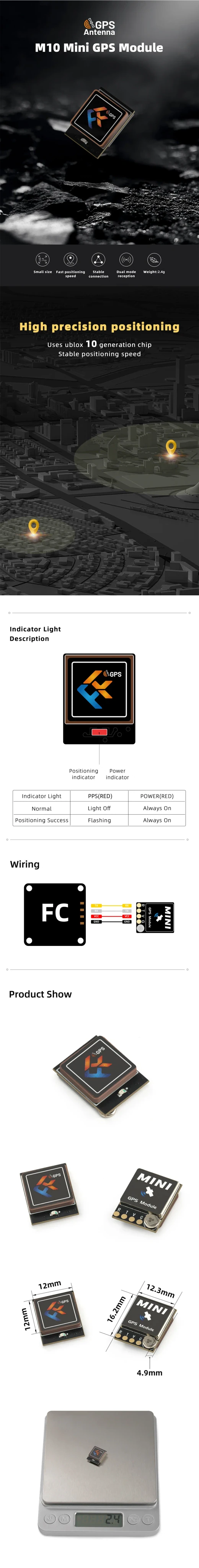 FlyFishRC M10 Mini GPS Module