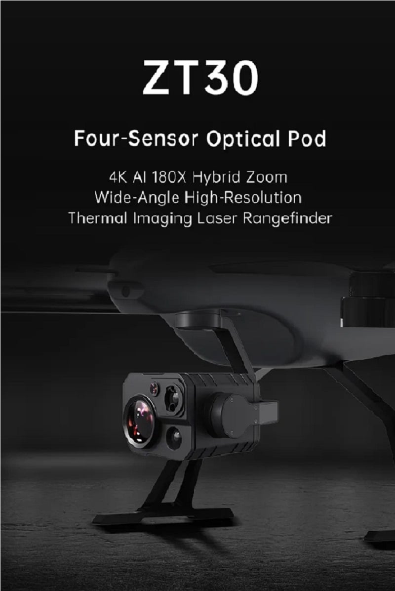 SIYI ZT30 4K 8MP 30X Optical 180X Hybrid Zoom Gimbal Camera