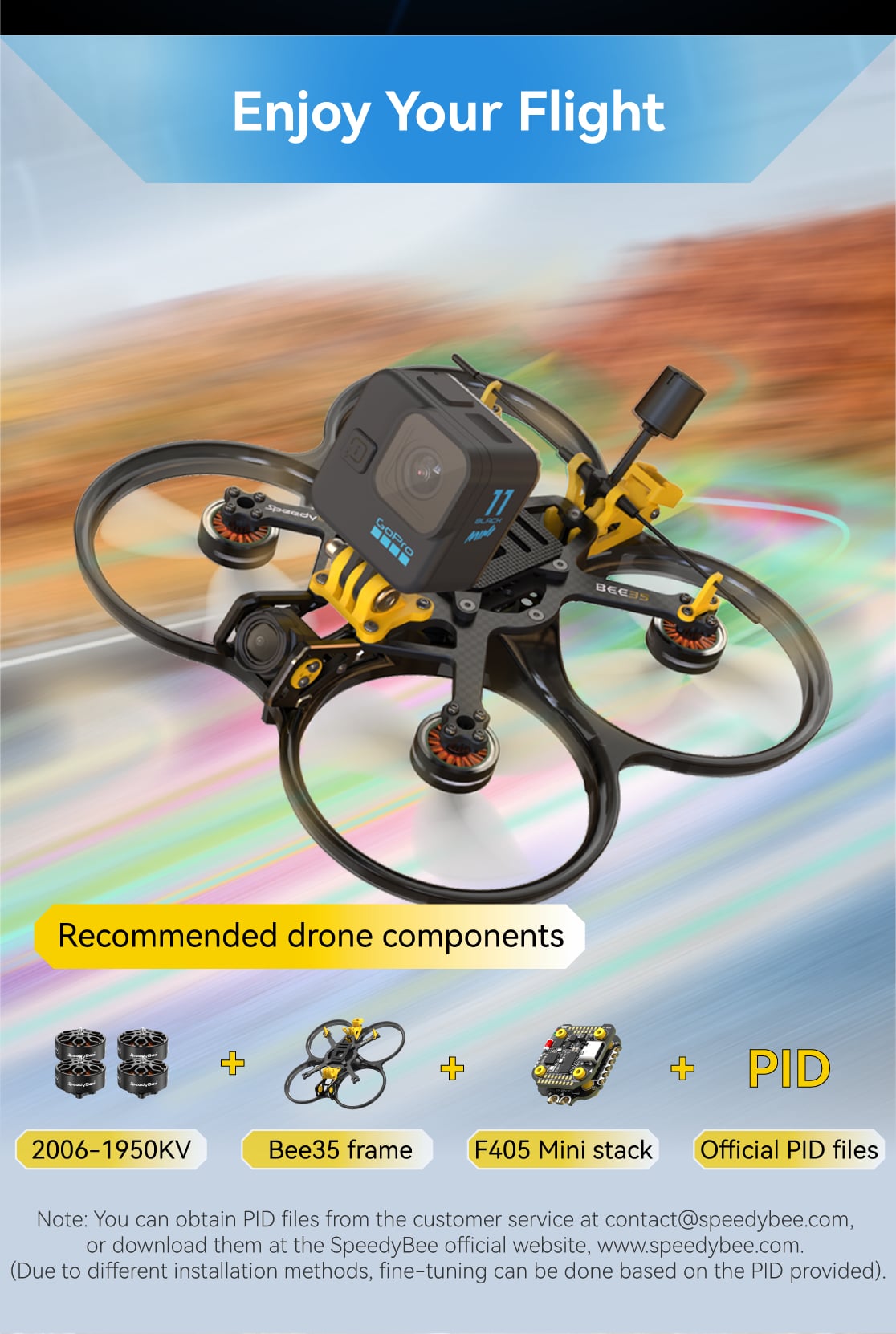 SpeedyBee 2006 1950KV Motor (Bee35 3.5-Inch FPV)