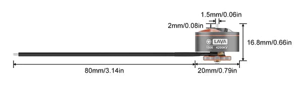 BetaFPV LAVA 1506 4200KV Brushless Motor