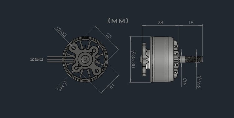 AMAX Competition 2814 900KV Brushless Motor