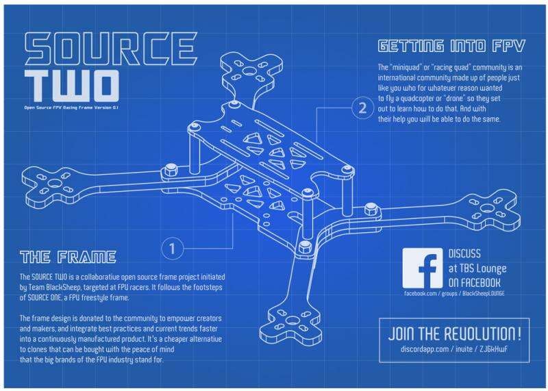 TBS Source Two V0.1 5" Frame
