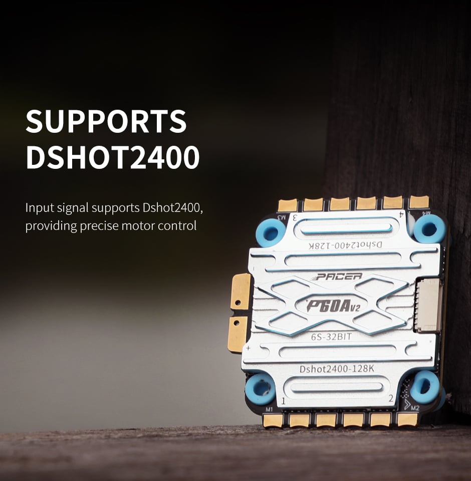 T-Motor Pacer P60A V2 3-6S BLHeli_32 4-in-1 ESC