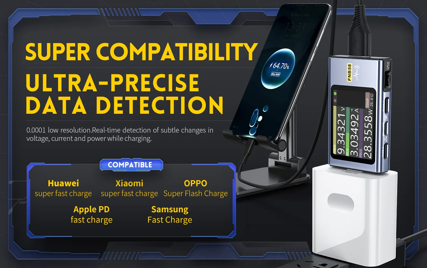 FNIRSI FNB58 USB Fast Charge Tester