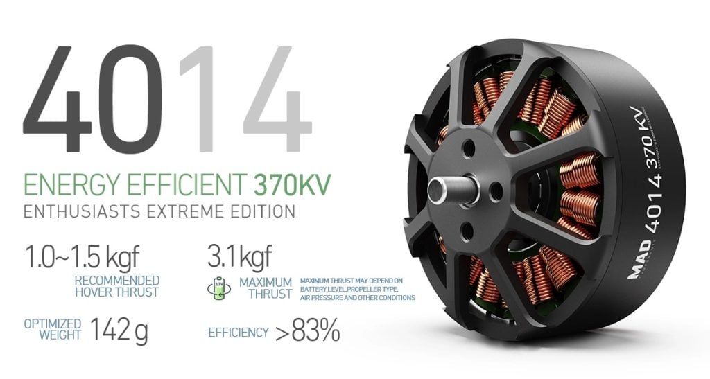 MAD 4014 EEE 370KV Brushless Motor Pack of 2