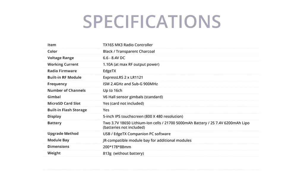 RadioMaster TX16S MK3 Radio Controller (ELRS, M2)