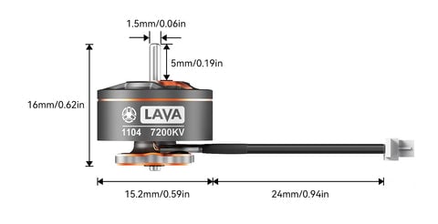 BetaFPV LAVA Series 1104 7200KV Brushless Motor