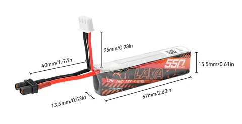BetaFPV LAVA 4S 550mAh 75C Battery (2PCS)