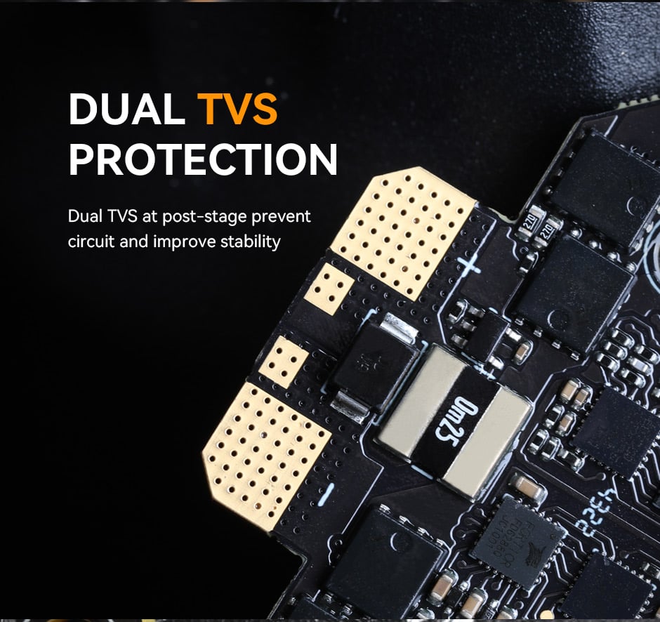 T-Motor C80A-4IN1-8S Dual MOSFET G0 MCU FPV ESC