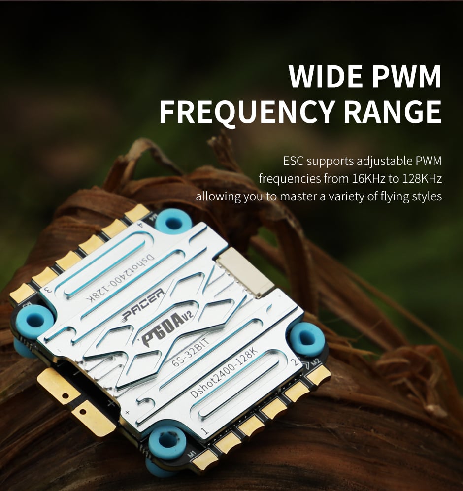 T-Motor Pacer P60A V2 3-6S BLHeli_32 4-in-1 ESC