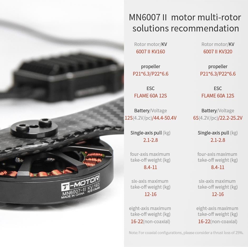 T-Motor Antigravity MN6007II 320KV Motor