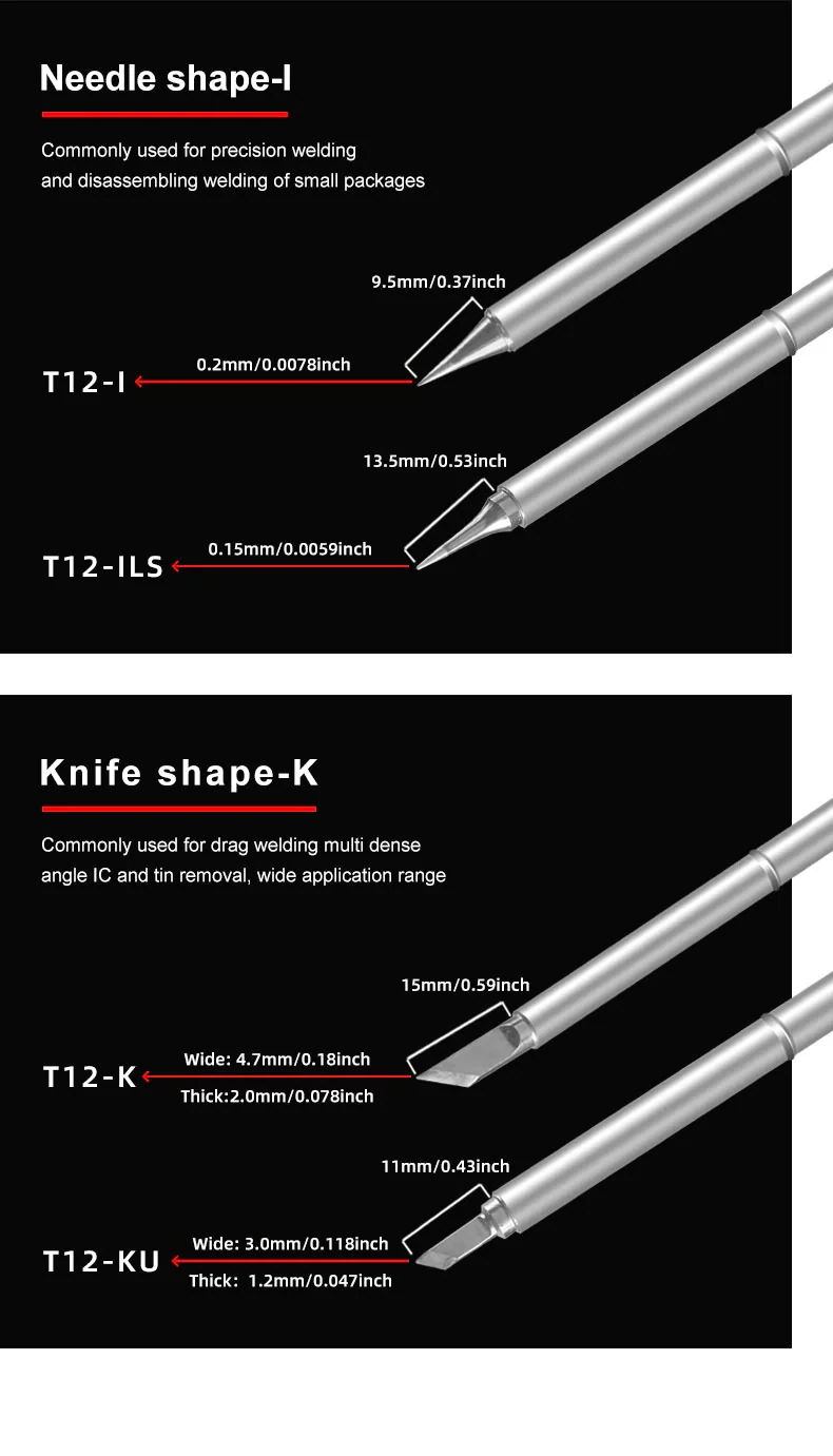 SEQURE T12 Soldering Iron Tip