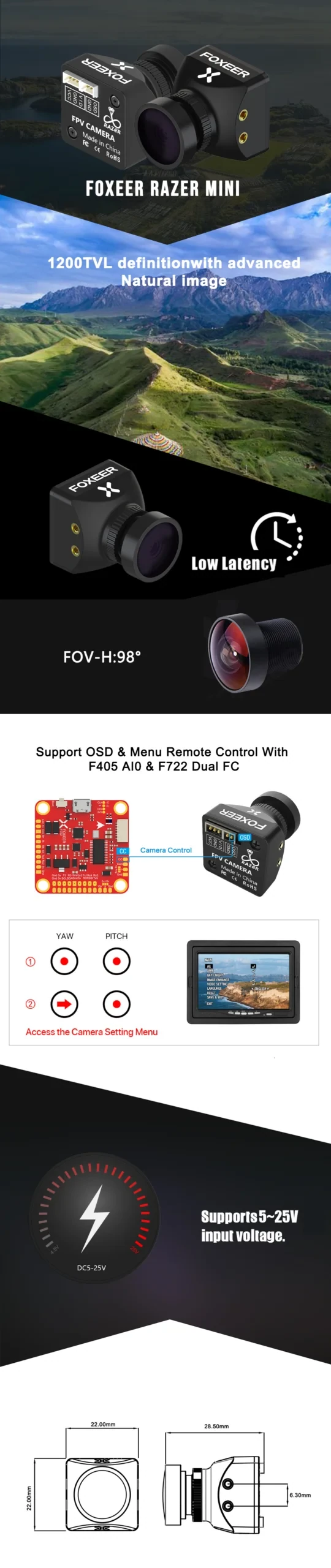 Foxeer Razer Mini V3 FPV Camera