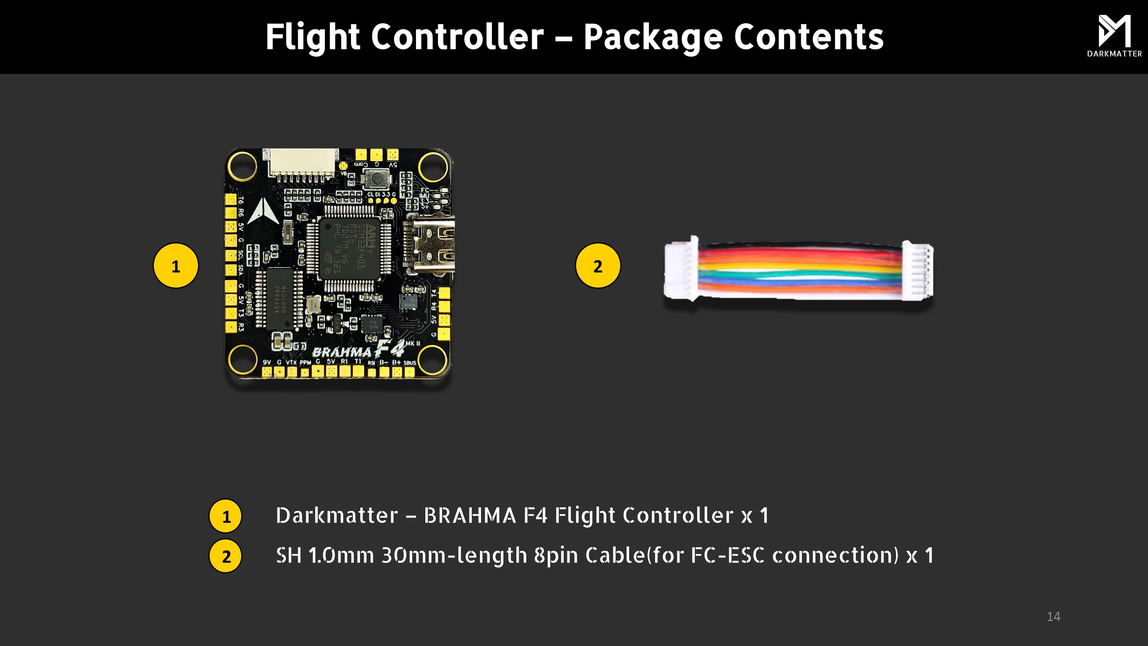 Darkmatter BRAHMA F4 MK-III STM32F405 Flight Controller